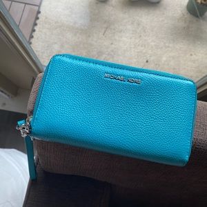 Michael Kors Pebbled Leather Wristlet